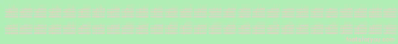L25q-fontti – vaaleanpunaiset fontit vihreällä taustalla