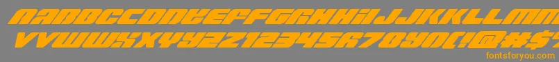 Capricussuperital Font – Orange Fonts on Gray Background