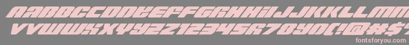 Capricussuperital Font – Pink Fonts on Gray Background