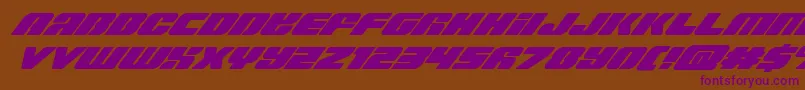 Capricussuperital Font – Purple Fonts on Brown Background