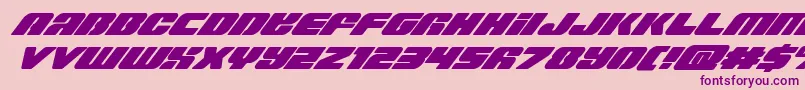 Capricussuperital Font – Purple Fonts on Pink Background