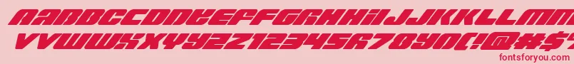 Capricussuperital Font – Red Fonts on Pink Background