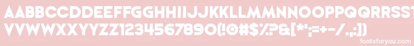 Шрифт PerfectlyTogether – белые шрифты на розовом фоне