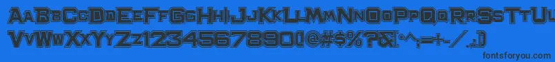 BachelorPadCollegeJl Font – Black Fonts on Blue Background