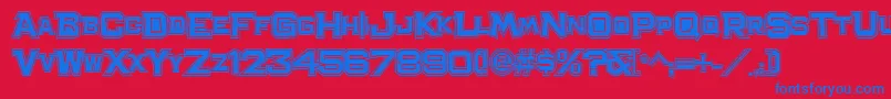 BachelorPadCollegeJl Font – Blue Fonts on Red Background