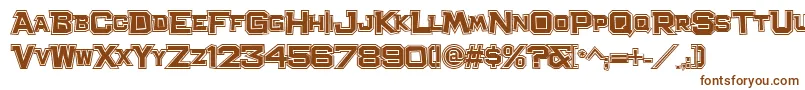 BachelorPadCollegeJl Font – Brown Fonts on White Background