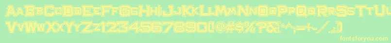 BachelorPadCollegeJl Font – Yellow Fonts on Green Background