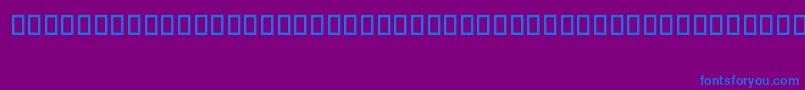 Urnordisk-Schriftart – Blaue Schriften auf violettem Hintergrund