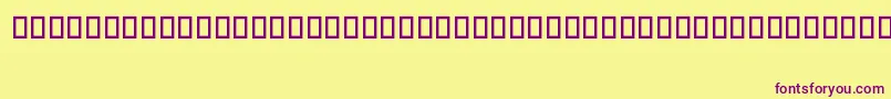 Urnordisk Font – Purple Fonts on Yellow Background