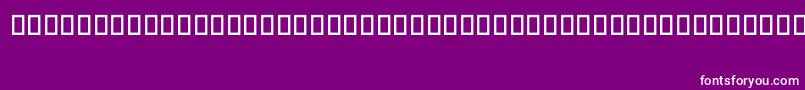 Czcionka Urnordisk – białe czcionki na fioletowym tle