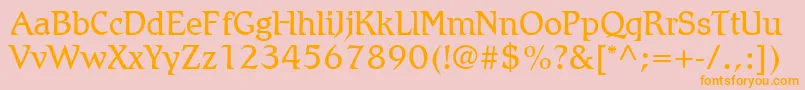 More about RomicLtLight Font RomicLtLight Font – Orange Fonts on Pink Background