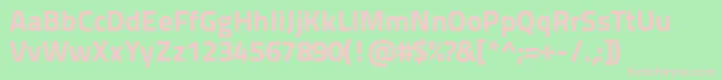 Titilliumtext22l999wt Font – Pink Fonts on Green Background