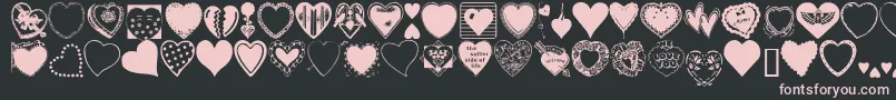 Heargrg Font – Pink Fonts on Black Background