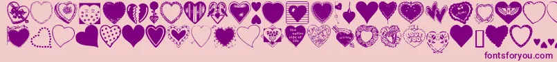 Heargrg Font – Purple Fonts on Pink Background