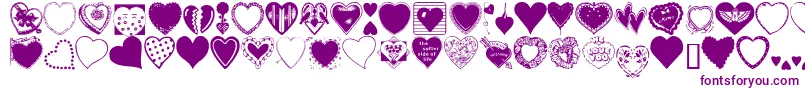 Heargrg Font – Purple Fonts on White Background