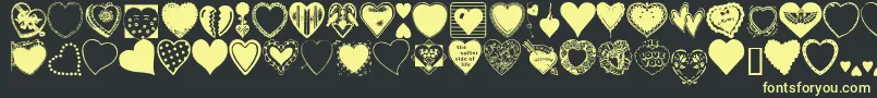 More about Heargrg Font Heargrg Font – Yellow Fonts on Black Background
