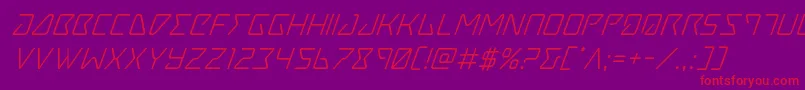 En savoir plus sur la police Tracersuperital Police Tracersuperital – polices rouges sur fond violet