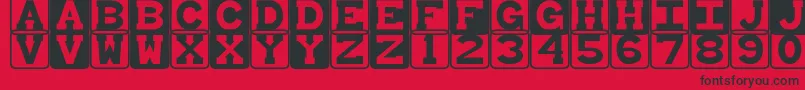 BabyBlocks Font – Black Fonts on Red Background