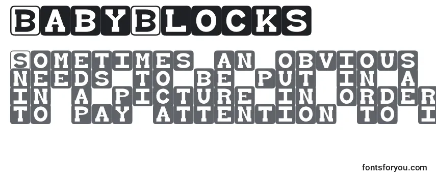 BabyBlocks Font