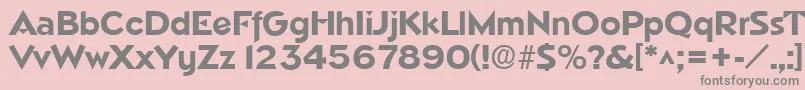 NapaSfBold Font – Gray Fonts on Pink Background