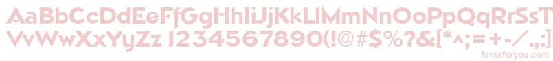 NapaSfBold Font – Pink Fonts on White Background