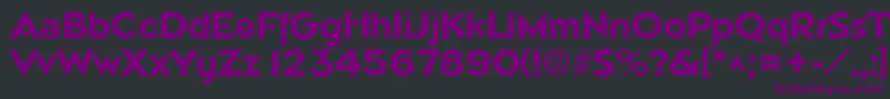 NapaSfBold Font – Purple Fonts on Black Background