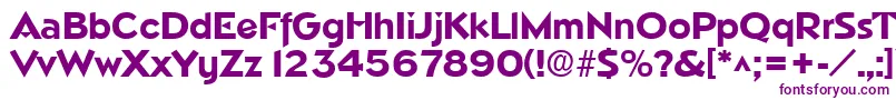 NapaSfBold-fontti – violetit fontit valkoisella taustalla