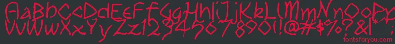 TribalPlay Font – Red Fonts on Black Background