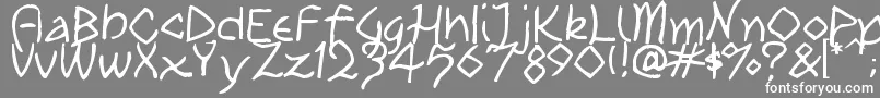 TribalPlay Font – White Fonts on Gray Background