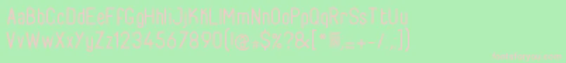 FabioloRegular Font – Pink Fonts on Green Background