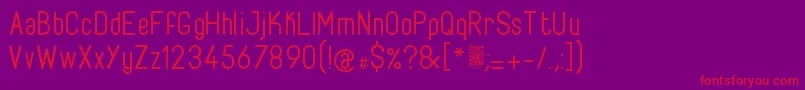 FabioloRegular Font – Red Fonts on Purple Background