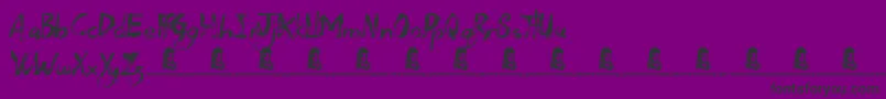 DeadWood Font – Black Fonts on Purple Background