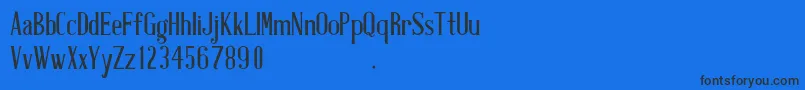 AntiqueBookCover Font – Black Fonts on Blue Background