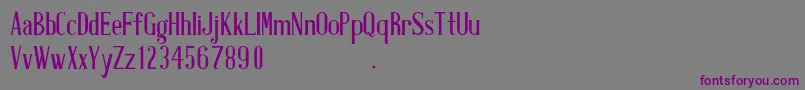 Шрифт AntiqueBookCover – фиолетовые шрифты на сером фоне