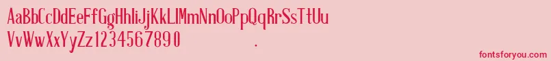 AntiqueBookCover Font – Red Fonts on Pink Background