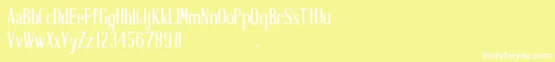 AntiqueBookCover Font – White Fonts on Yellow Background