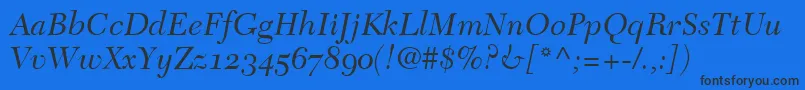 More about TycoonOldstyleSsiNormal Font TycoonOldstyleSsiNormal Font – Black Fonts on Blue Background