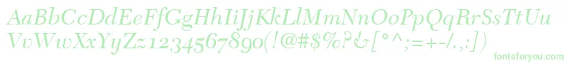 TycoonOldstyleSsiNormal Font – Green Fonts on White Background