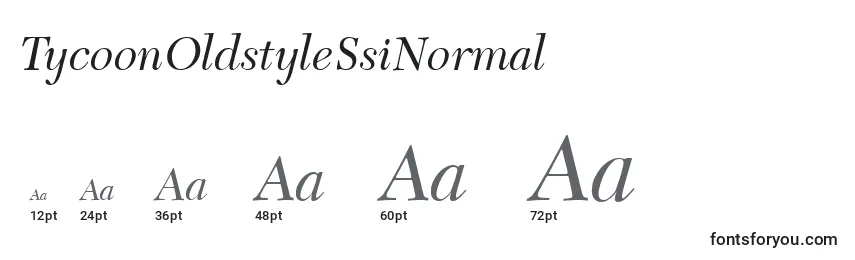 TycoonOldstyleSsiNormal Font Sizes