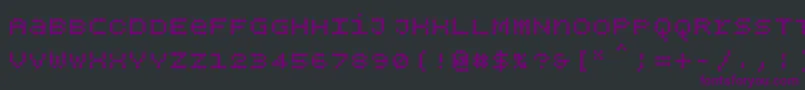 Bpdotsunicasediamondbold Font – Purple Fonts on Black Background