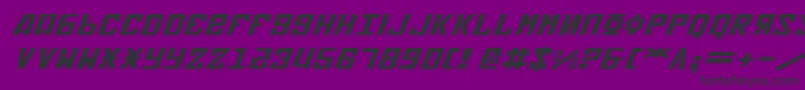 フォントSoviet2eei – 紫の背景に黒い文字