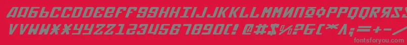 Soviet2eei Font – Gray Fonts on Red Background