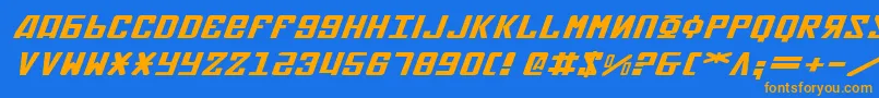 Saiba mais sobre a fonte Soviet2eei Fonte Soviet2eei – fontes laranjas em um fundo azul