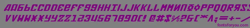 Soviet2eei Font – Purple Fonts on Gray Background