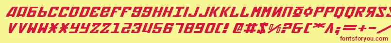 Soviet2eei Font – Red Fonts on Yellow Background
