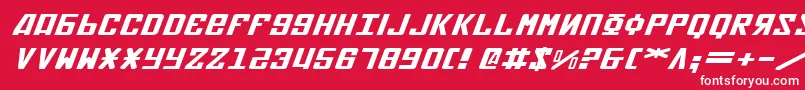 Soviet2eei Font – White Fonts on Red Background