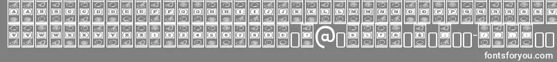 LuckyapeRegular Font – White Fonts on Gray Background