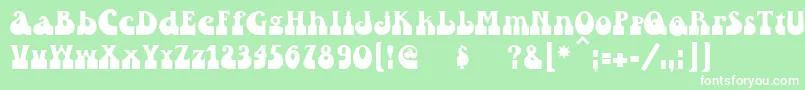 Asylbekm25inkwell.Kz Font – White Fonts on Green Background