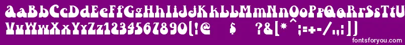 Asylbekm25inkwell.Kz Font – White Fonts on Purple Background