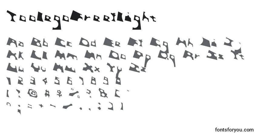 ToolegoFreeflight Font – alphabet, numbers, special characters